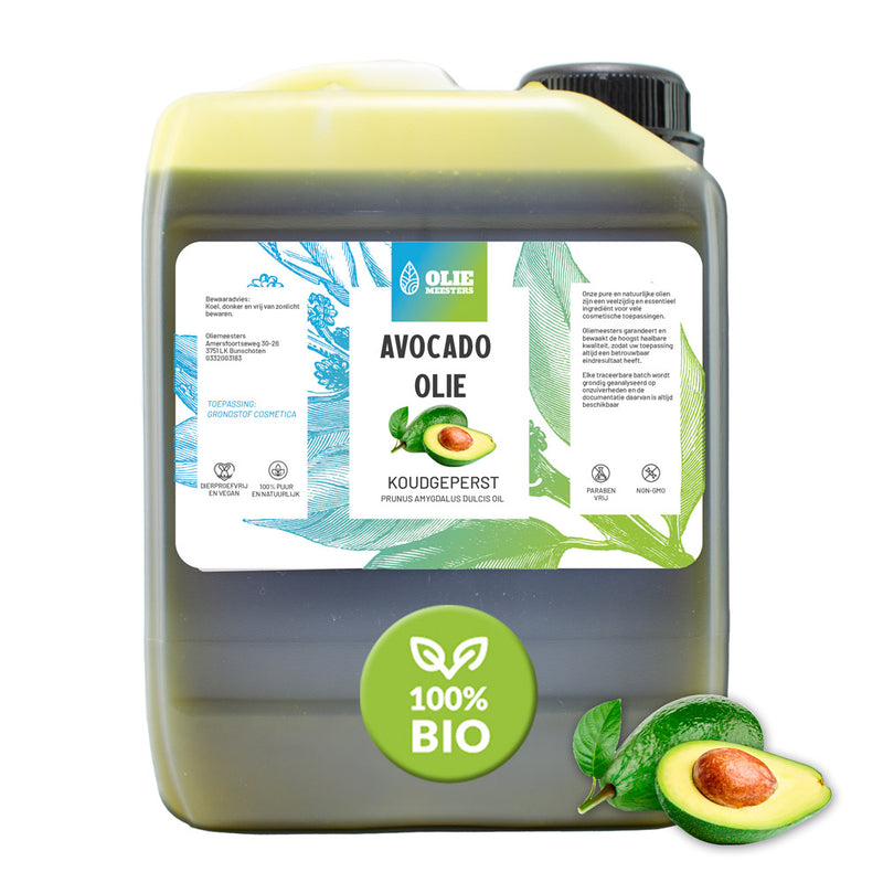 Avocado olie (Biologisch & Koudgeperst) - Oliemeesters