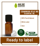 Aceite esencial de cedro Orgánico | Listo para etiquetar (marca blanca) | 10ml