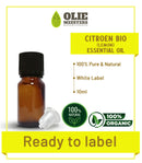 Citron æterisk olie Økologisk | Klar til at mærke (White Label) | 10 ml
