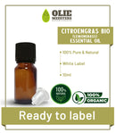 Aceite esencial de limoncillo (Lemongrass) Orgánico | Listo para etiquetar (marca blanca) | 10ml