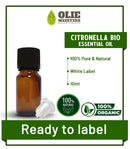 Aceite esencial de citronela Orgánico | Listo para etiquetar (marca blanca) | 10ml