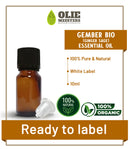Aceite esencial de jengibre (jengibre) Orgánico | Listo para etiquetar (marca blanca) | 10ml
