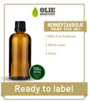 Hampefrøolie koldpresset | Klar til at mærke (White Label) | 100 ml | Kosmetik råvare