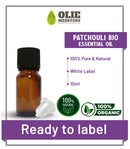 Aceite esencial de pachulí Orgánico | Listo para etiquetar (marca blanca) | 10ml