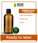 Solsikkeolje kaldpresset | Klar til å merke (White Label) | 100 ml | Kosmetikkråstoff