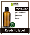 Olio di semi di cumino nero (nigella) spremuto a freddo | Pronto per etichettare (etichetta bianca) | 100 ml | Materia prima cosmetica