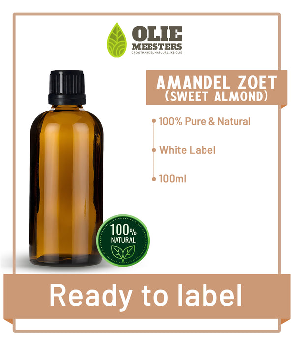 Amandelolie Zoet Koudgeperst | Ready to Label (White Label) | 100 ml