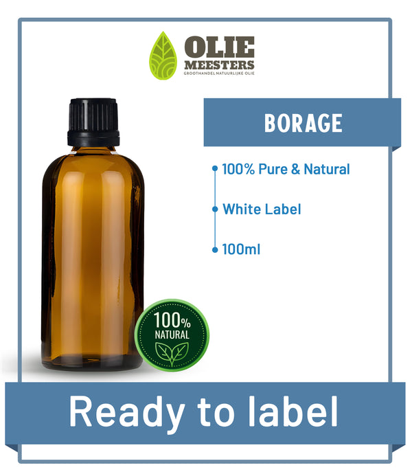 Borage olie Koudgeperst | Ready to Label (White Label) | 100 ml