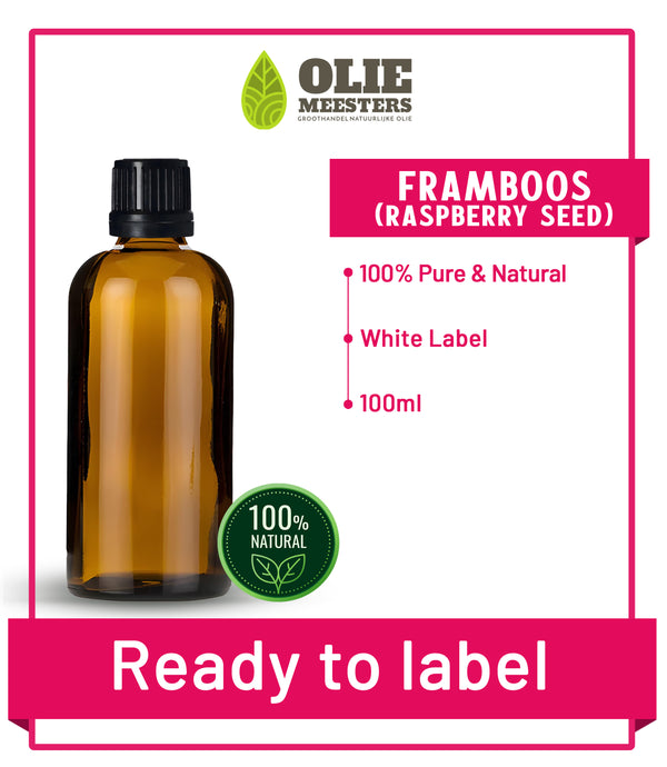 Frambozenpit olie Koudgeperst | Ready to Label (White Label) | 100 ml