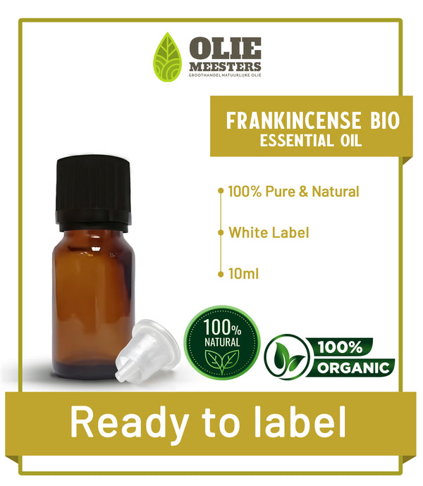 Frankincense etherische olie Biologisch | Ready to Label (White Label) | 10 ml