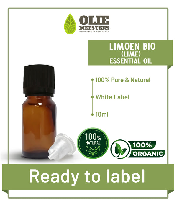 Limoen etherische olie Biologisch | Ready to Label (White Label) | 10 ml