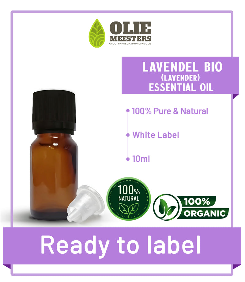 Lavender etherische olie Biologisch | Ready to Label (White Label) | 10 ml