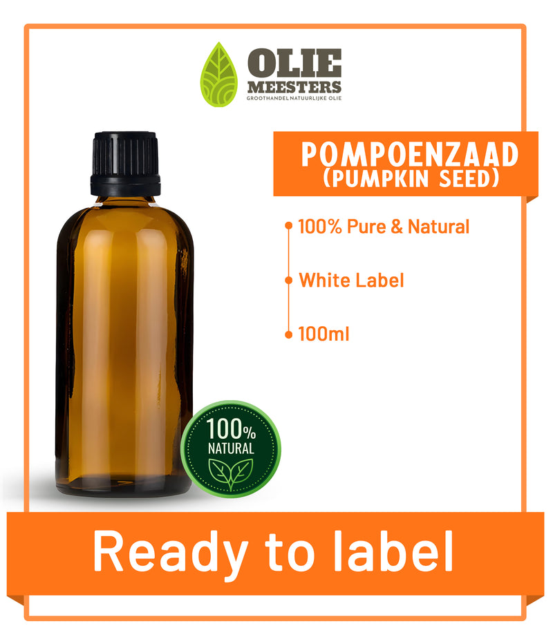 Pompoenzaad olie Koudgeperst | Ready to Label (White Label) | 100 ml