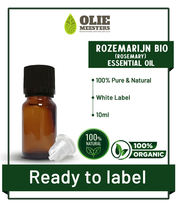 Rozemarijn etherische olie Biologisch | Ready to Label (White Label) | 10 ml