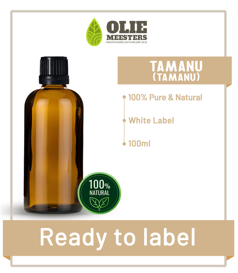 Tamanu olie Koudgeperst | Ready to Label (White Label) | 100 ml