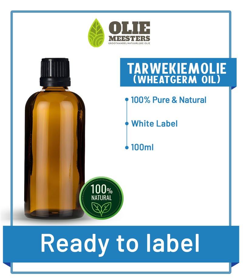 Tarwekiemolie (Wheatgerm) Koudgeperst | Ready to Label (White Label) | 100 ml