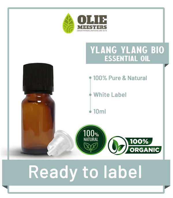 Ylang Ylang etherische olie Biologisch | Ready to Label (White Label) | 10 ml